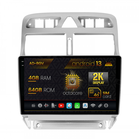 307 (2001-2008) - Navigatie Dedicata 2K Peugeot 307 Android 4GB | AutoDrop.ro