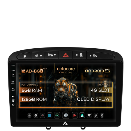 308 (2008-2013) - Navigatie Android 12 Peugeot 308/408 AD-BGB| AutoDrop.ro