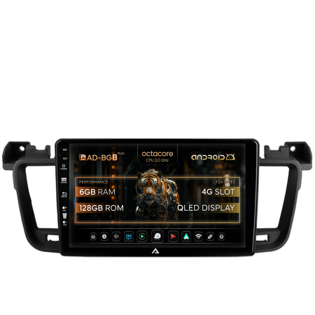 508 (2010 ->>) - Navigatie Android 12 Peugeot 508 6+128GB | AutoDrop.ro