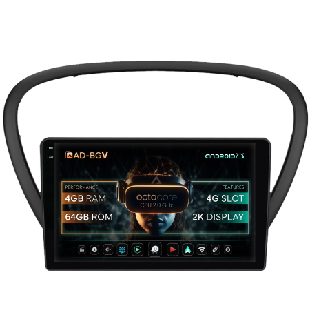 607 (2004-2011) - Navigatie Peugeot 607 Android 4+64GB AD-BGV | AutoDrop.ro