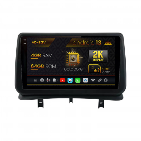 Clio III 2005-2012 - Android 13 2K Renault Clio 3 4+64GB | AutoDrop.ro