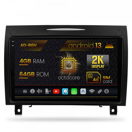 SLK R171 2004-2010 - Navigatie Android 2K Benz SLK (2006-2010), 4+64GB | AutoDrop.ro
