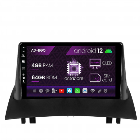 Navigatie Android 12 Renault Megane 2 9" QLED | AutoDrop.ro [0]