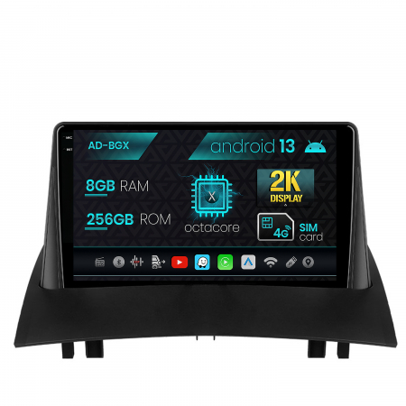 Megane II 2003-2009 - Navigatie 2K Android 13 Renault Megane 2 8GB 9" | AutoDrop.ro