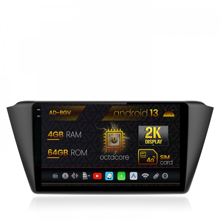 Fabia 2014 - >> - Navigatie Android 2K Skoda Fabia 3 2015+ 4GB | AutoDrop.ro