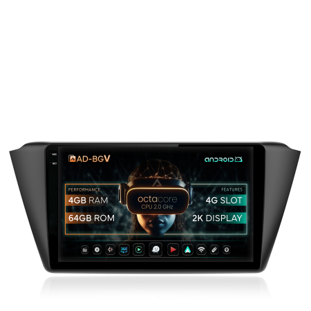 Fabia 2014 - >> - Navigatie Android 2K Skoda Fabia 3 2015+ 4GB | AutoDrop.ro