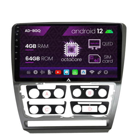 Navigatie QLED Android 12 Skoda Octavia 2 | AutoDrop.ro [1]