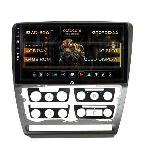 Octavia II NFL 2005-2008 - Navigatie  Android 13 Skoda Octavia 2 | AutoDrop.ro