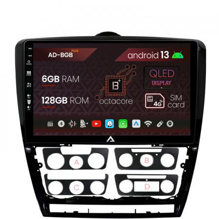 Octavia II NFL 2005-2008 - Navigatie Android 12 Skoda Octavia 2 AD-BGB | AutoDrop.ro