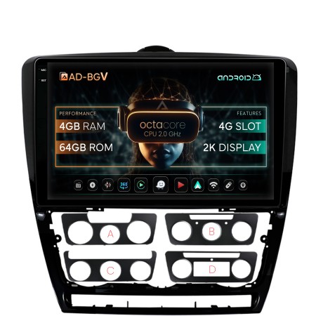 Octavia II NFL 2005-2008 - Navigatie Android  2K Skoda Octavia 2 4GB | AutoDrop.ro