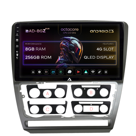 Octavia II NFL 2005-2008 - Navigatie Android 13 Skoda Octavia 2 8GB | AutoDrop.ro