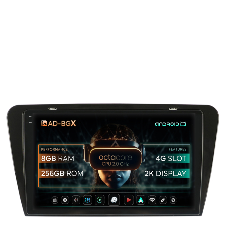 Octavia III 2013-2020 - Android 13 2K Skoda Octavia 3 8+256GB | AutoDrop.ro