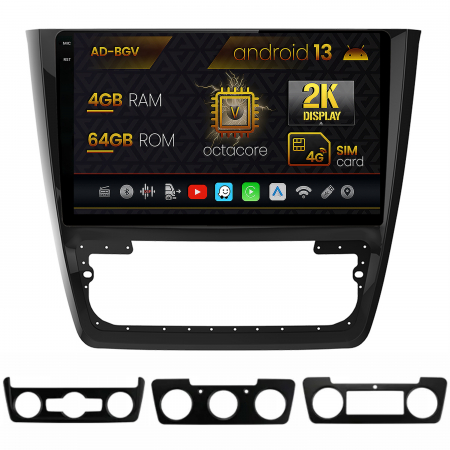Yeti 2009 - >> - Carplay Skoda Yeti 2K 10Inch AD-BGV 4+64GB | AutoDrop.ro