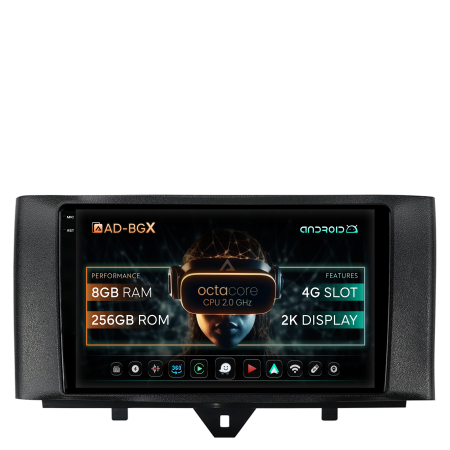 Smart FORTWO 2010-2015 - Navigatie 2K Android 13 Smart For Two 8GB | AutoDrop.ro