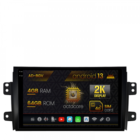 Sedici 2005-2014 - Android 13 Suzuki SX4 / Fiat Sedici 4+64GB | AutoDrop.ro