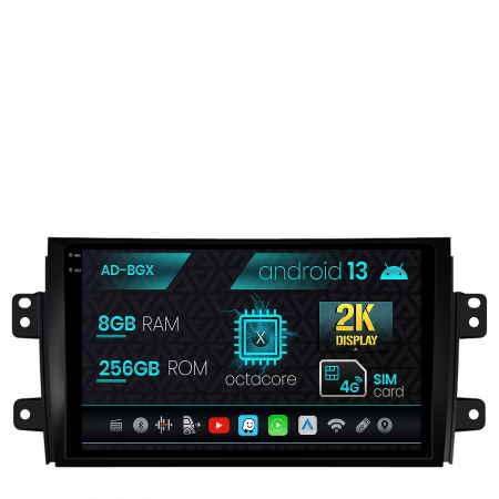 Sedici 2005-2014 - Android 13 Suzuki SX4 / Fiat Sedici 8+256GB | AutoDrop.ro