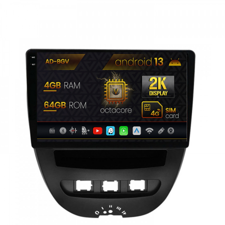 Aygo 2005-2014 - Navigatie Android 13 2K Toyota RAV4 4+64GB B | AutoDrop.ro