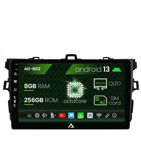 Corolla 2007-2012 - Navigatie Android 13 Toyota Corolla 8+256GB | AutoDrop.ro