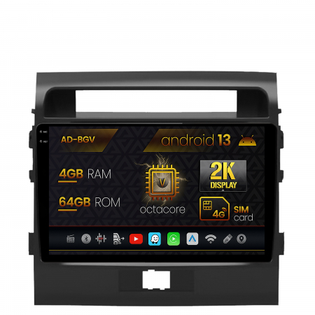 Land Cruiser J200 2007-2019 - Navigatie Android 13 2K Land Cruiser 200 4GB | AutoDrop.ro