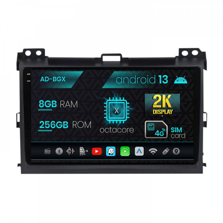 Land Cruiser Prado J120 2002-2008 - Navigatie Android 13 2K Prado 8+256GB | AutoDrop.ro