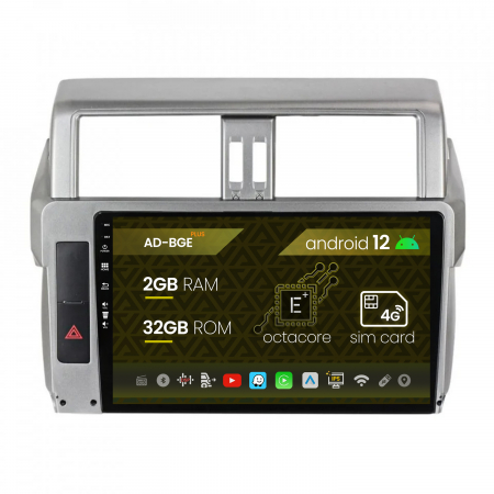 Land Cruiser Prado J150 2014-2017 - Carplay Android 12 Land Cruiser 14-16 2GB | AutoDrop.ro