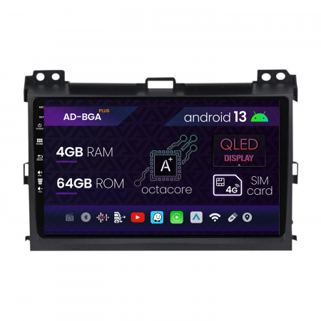 Land Cruiser Prado J120 2002-2008 - Navigatie  Android 13 Toyota Prado | AutoDrop.ro