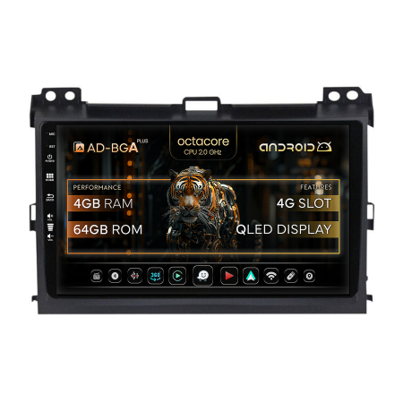 Land Cruiser Prado J120 2002-2009 - Navigatie  Android 13 Toyota Prado | AutoDrop.ro