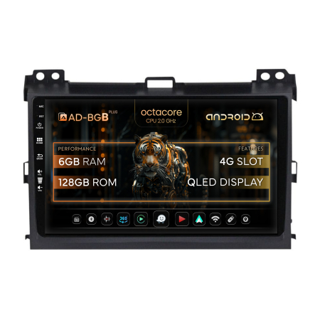 Land Cruiser Prado J120 2002-2009 - Navigatie Android 12 Toyota Prado 6GB | AutoDrop.ro
