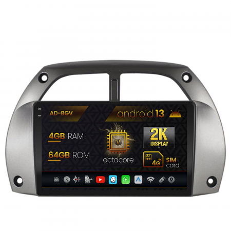 RAV4 2001-2005 - Navigatie Android 13 2K Toyota RAV4 4+64GB | AutoDrop.ro