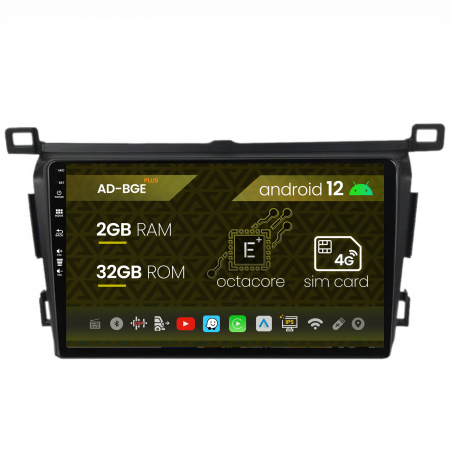 RAV4 2013-2018 - Carplay Android 12 Toyota RAV4 2013 2GB | AutoDrop.ro