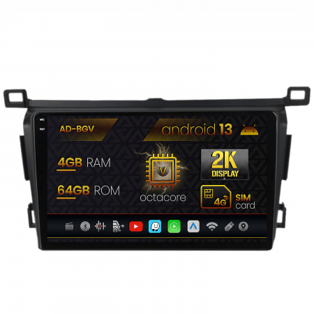 RAV4 2013-2018 - Android 13 2K Toyota RAV4 2013 4+64GB | AutoDrop.ro
