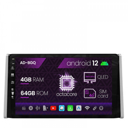 Carplay Android 12 Toyota RAV4 2018+ QLED | AutoDrop.ro [1]