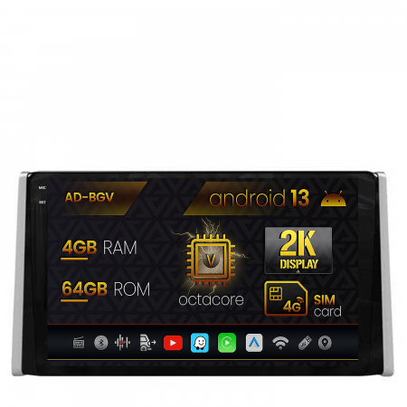 RAV4 2018 - >> - Carplay Android 13 Toyota RAV4 2018+ 4GB | AutoDrop.ro