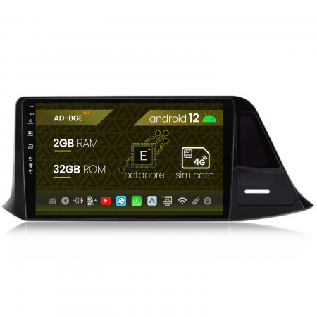 C-HR 2016-2020 - Carplay Android 12 Toyota C-HR (2016-2020) 2GB | AutoDrop.ro