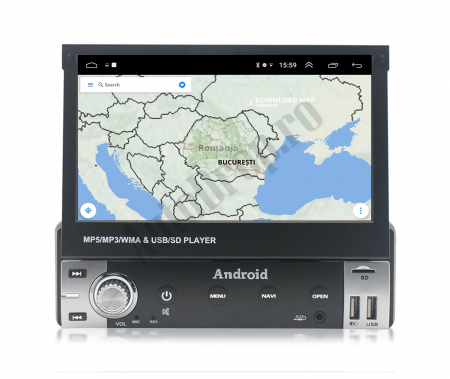 Navigatie Android 1DIN cu Ecran Retractabil | AutoDrop.ro [11]