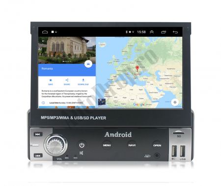 Navigatie Android 1DIN cu Ecran Retractabil | AutoDrop.ro [10]