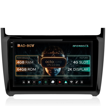 Polo 5 MK5 2012-2018 - Navigatie Android  2K Volkswagen Polo 4+64GB | AutoDrop.ro