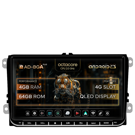 Passat B6 2006-2011 - Navigatie Android Volkswagen/Skoda 4+64 | AutoDrop.ro