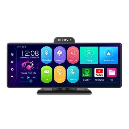 Navigator bord iSEN Z80 DVR, 4G, 10,26", 4GB RAM, 64 GB ROM, Octa-core, Android 10, CarPlay Apple si Android Auto wireless, Camera marsarier [0]