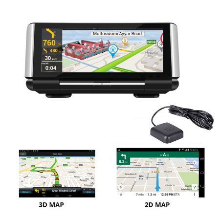 Navigator pentru bord Star P7 DVR FHD, 4G, IPS 7", 2GB RAM, 16GB ROM, Android 8.1, GPS, ADAS Plus, Wi-Fi, Bluetooth, Camera fata/spate [4]