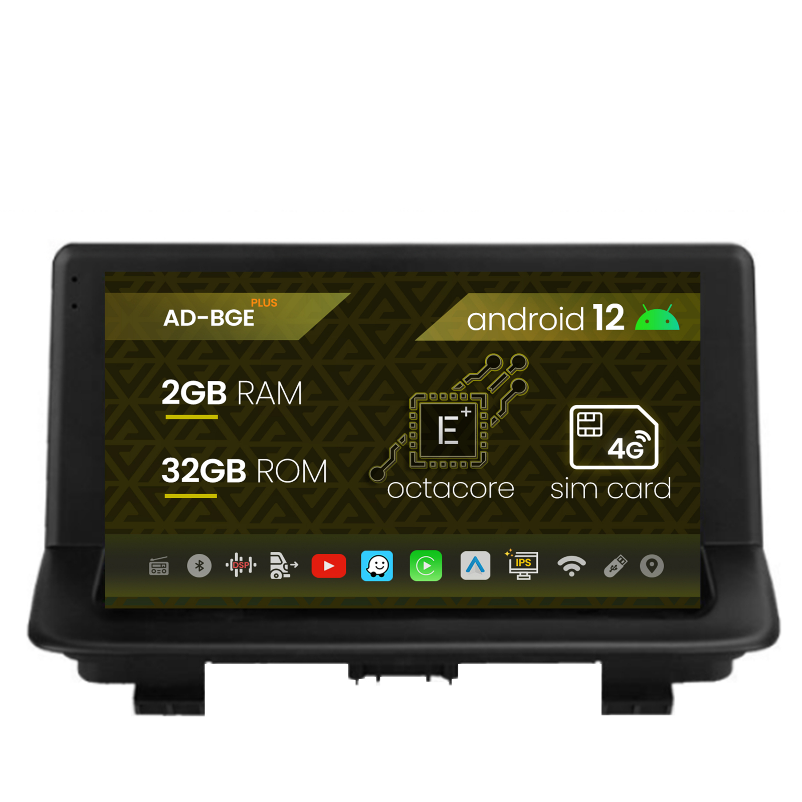 Navigatie Audi Q3 (2011-2018), Android 12, E-Octacore   2GB RAM + 32GB ROM, 9 Inch - AD-BGE9002+AD-BGRKIT427