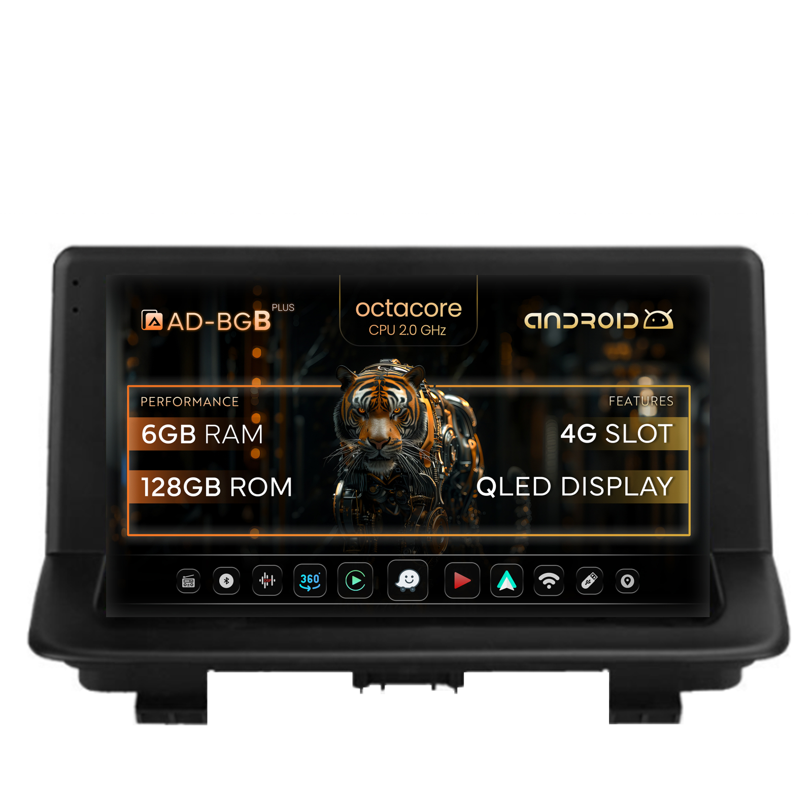 Navigatie Audi Q3 (2011-2018), Android 13, B-Octacore   6GB RAM + 128GB ROM, 9 Inch - AD-BGB9006+AD-BGRKIT427