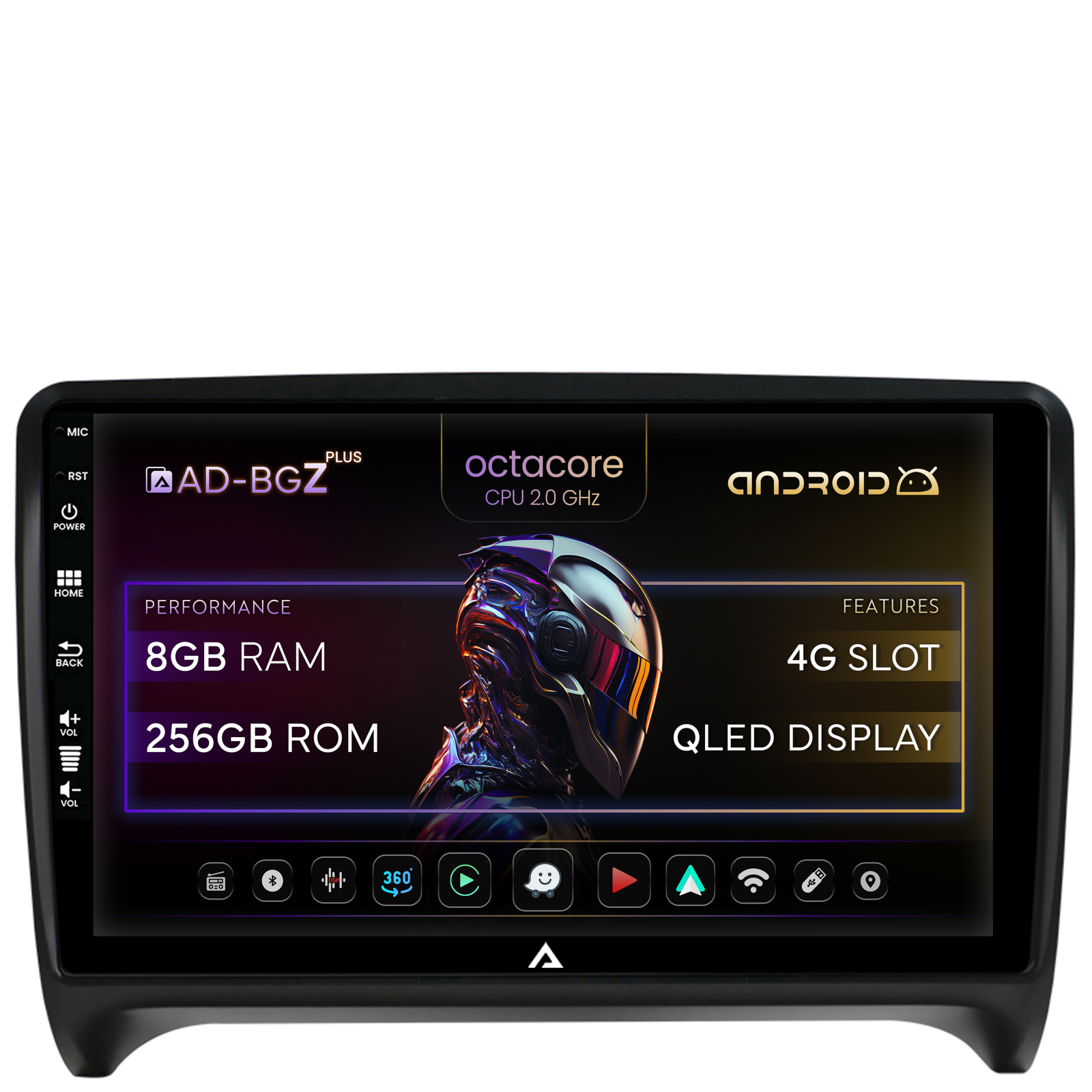 Navigatie Audi TT, Android 13, Z-Octacore   8GB RAM + 256GB ROM, 9 Inch - AD-BGZ9008+AD-BGRKIT426