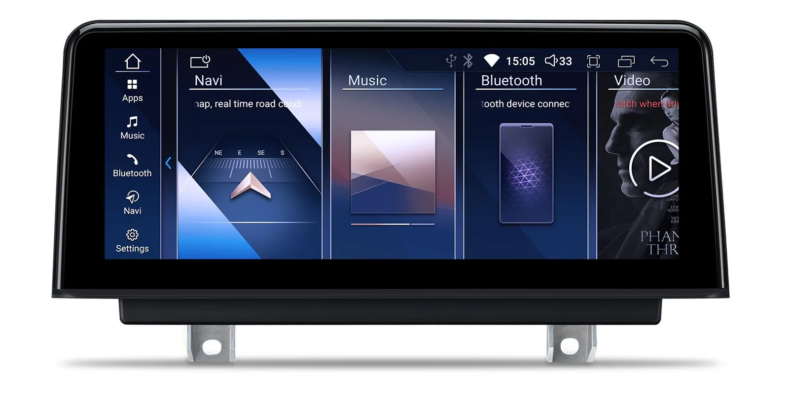Navigatie BMW Seria 3 4 F30 F31 F34 F32 F33 F36 (2013-2016), Varianta NBT, Android, BM-Octacore   4GB RAM + 64GB ROM, 10.25   Inch -