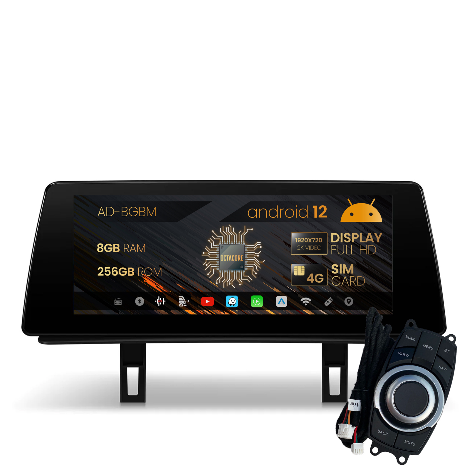 Navigatie BMW Seria 1 E87 (2005-2012), Android 13, BM-Octacore   8GB RAM + 256GB ROM, 10.25   Inch - AD-BGBM10008+AD-BGRKITBM005