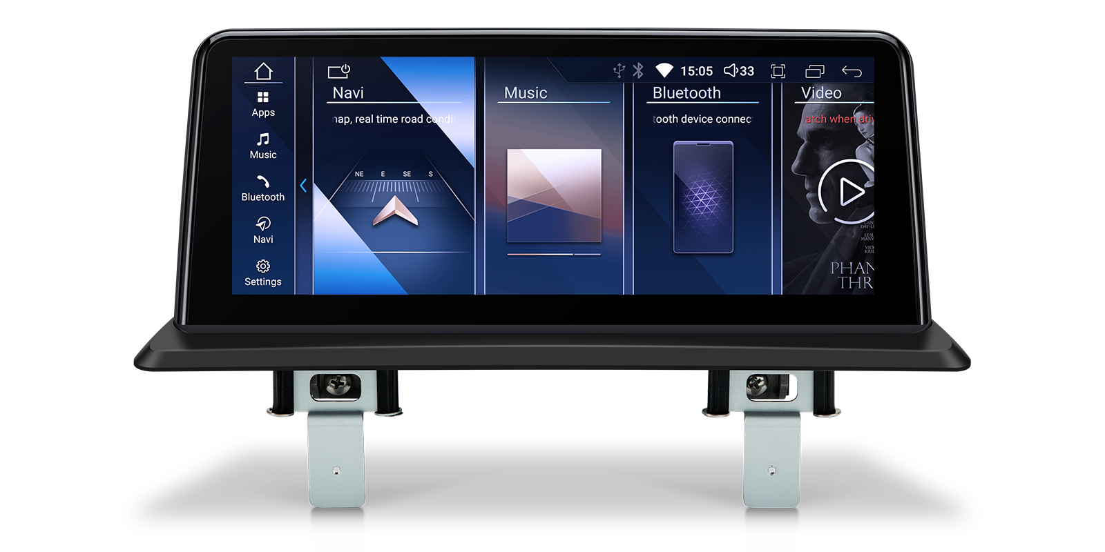 Navigatie BMW Seria 1 E87 E88 E82 E81 (2006-2012), Varianta iDrive, Android, BM-Octacore   4GB RAM + 64GB ROM, 10.25   Inch -
