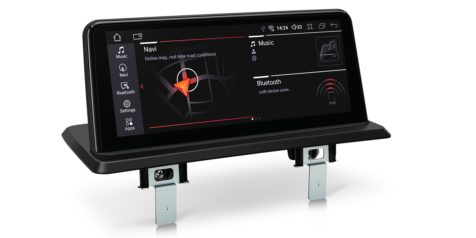 Navigatie BMW Seria 1 E87/E88/E82/E81 (2006-2012), Varianta iDrive, Android, BM-Octacore / 8GB RAM + 256GB ROM, 10.25" Inch - AD-BGBM10254ICI+AD-BGRKITBMI110 [3]