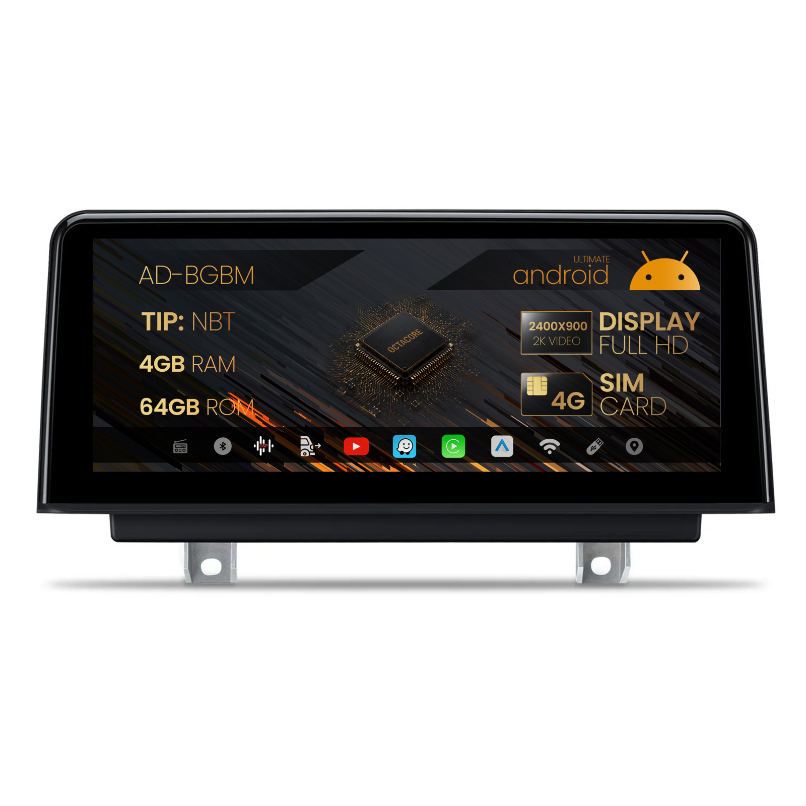 Navigatie BMW Seria 1 F20 F21   Seria 2 F23 (2011-2016), Varianta NBT, Android, BM-Octacore   4GB RAM + 64GB ROM, 10.25   Inch -