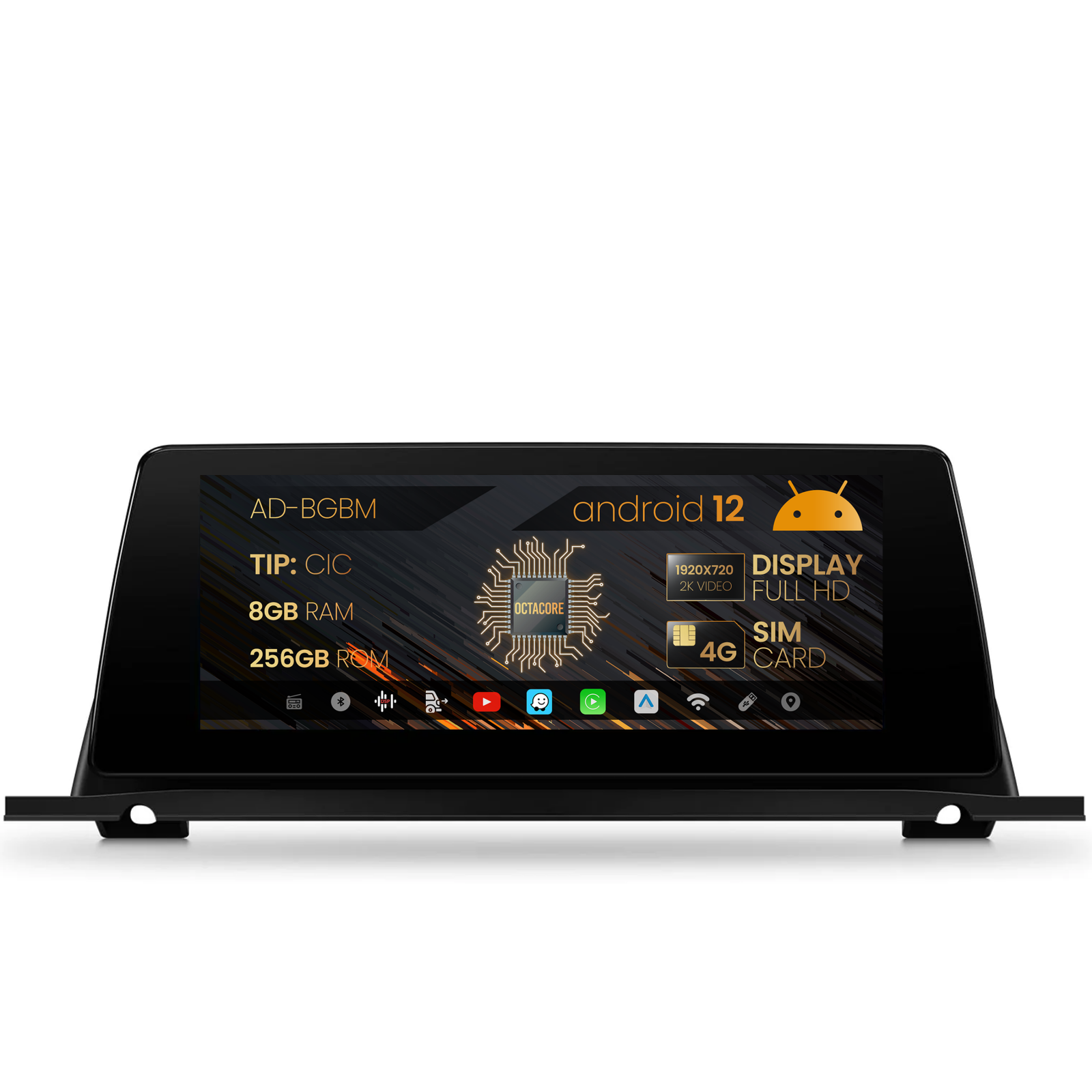 Navigatie BMW Seria 5 GT F07 (2009-2012), Varianta CIC, Android 13, BM-Octacore   8GB RAM + 256GB ROM, 10.25   Inch - AD-BGBM10008CI+AD-BGRKITBM008