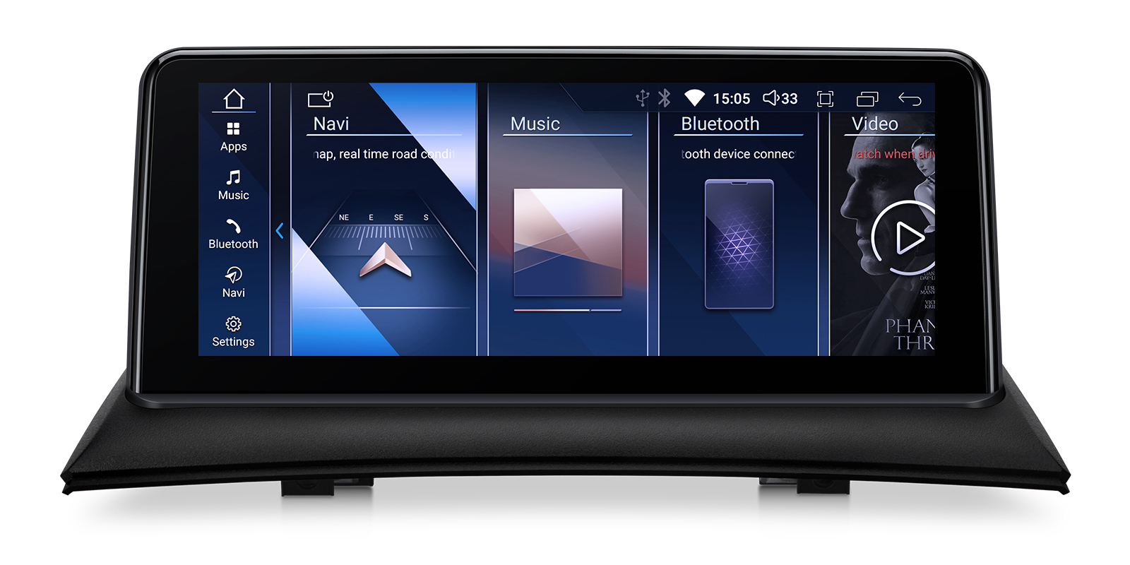 Navigatie BMW X3 E83 (2004-2009), Varianta iDrive, Android, BM-Octacore   4GB RAM + 64GB ROM, 10.25   Inch - AD-BGBM10254ICI+AD-BGRKITBMI108